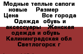 Модные теплые сапоги. новые!!! Размер: 37 › Цена ­ 1 951 - Все города Одежда, обувь и аксессуары » Женская одежда и обувь   . Калининградская обл.,Светлогорск г.